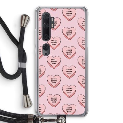 Chicks before dicks: Xiaomi Mi Note 10 Pro Transparant Hoesje met koord