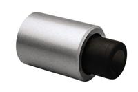 DX Deurstopper Robusto wandmodel met geveerde stootbuffer - zilvergrijs