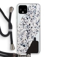 Gespikkelde marmer: Pixel 4 Transparant Hoesje met koord Gespikkelde marmer: Pixel 4 Transparant Hoesje met koord