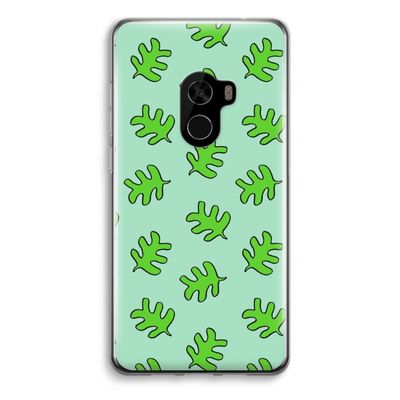 Groene blaadjes: Xiaomi Mi Mix 2 Transparant Hoesje