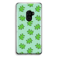Groene blaadjes: Xiaomi Mi Mix 2 Transparant Hoesje