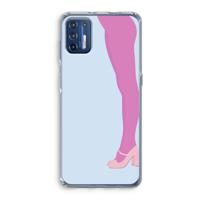 Pink panty: Motorola Moto G9 Plus Transparant Hoesje - thumbnail