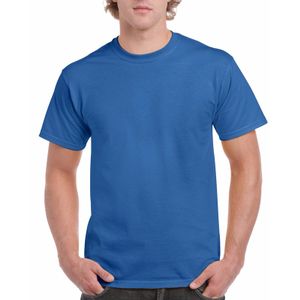 Kobaltblauw katoenen shirt voor volwassenen 2XL (44/56)  -