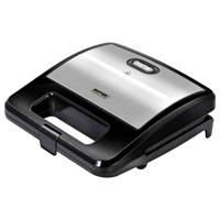 MPM - Tosti Apparaat - Contactgrill - Anti aanbaklaag - Indicatielampje - RVS - 750W - Zwart