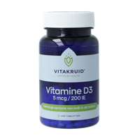 Vitamine D3 5 mcg / 200 IE 240 Tabletten