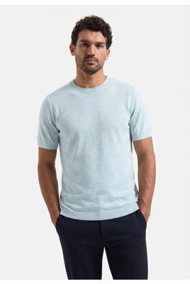 No- Excess Pullover Short Sleeve Crew Neck Slub 31240262sn Trui Korte Mouw 134 Sky