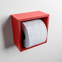 MONDIAZ Easy Toiletrolhouder CUBE 160 solid surface 16x8,6cm kleur Fire. Geschikt voor op en inbouw. MONDIAZ Easy Toiletrolhouder CUBE 160 solid surface 16x8,6cm kleur Fire. Geschikt voor op en inbouw.