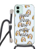 Hello: iPhone 11 Transparant Hoesje met koord