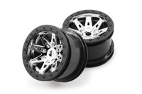 2.2 Raceline Renegade Wheels - 41mm Wide (Chrome/Black) (2pcs) (AX08137) - thumbnail