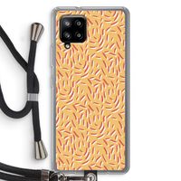 Camouflage: Samsung Galaxy A42 5G Transparant Hoesje met koord Camouflage: Samsung Galaxy A42 5G Transparant Hoesje met koord
