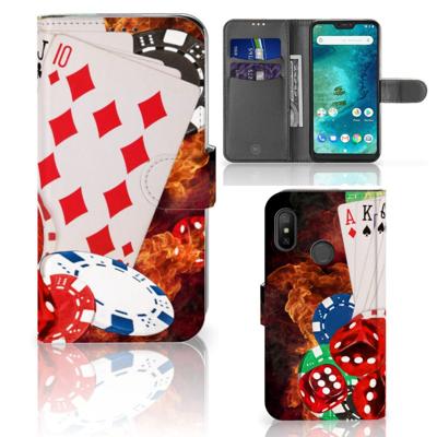 Xiaomi Mi A2 Lite | Wallet Case | met Pasjes | Casino