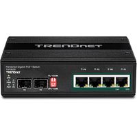 Trendnet TI-PG62B netwerk-switch Unmanaged L2 Gigabit Ethernet (10/100/1000) Power over Ethernet (PoE) Zwart - thumbnail