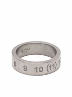 Maison Margiela bague à motif numéro gravé - Argent - thumbnail