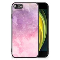 Kleurrijke Telefoonhoesje iPhone SE 2022 | SE 2020 | 7/8 Pink Purple Paint