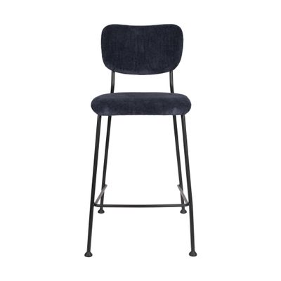 Zuiver Benson barkruk H65 Dark Blue