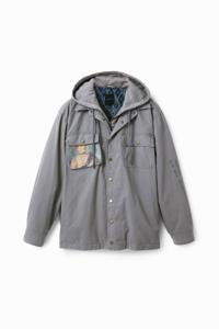 Fleece jack met capuchon - BLUE - XL