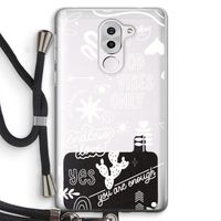 Good vibes: Honor 6X Transparant Hoesje met koord