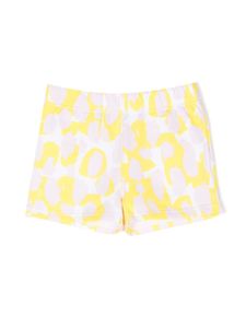 Stella McCartney Kids short en coton à imprimé graphique - Rose