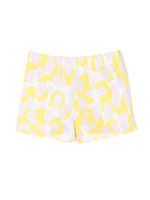 Stella McCartney Kids short en coton à imprimé graphique - Rose