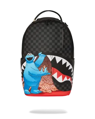 Sprayground Sesame Street Cookie Monster Snack Attack DLXSV Rugzak - Maat One Size - Kleur: ZwartGrijs | Soccerfanshop