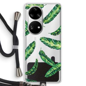 Lange bladeren: Huawei P50 Pro Transparant Hoesje met koord