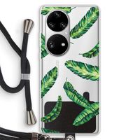 Lange bladeren: Huawei P50 Pro Transparant Hoesje met koord