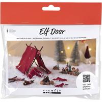 Creativ Company Mini hobbyset kabouterdeur, kamperen, 1 doos