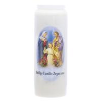 Candles Grafkaars - wit - 6 x 18 cm - 9 dagen - Noveenkaars - Gedenkkaars - Graflicht
