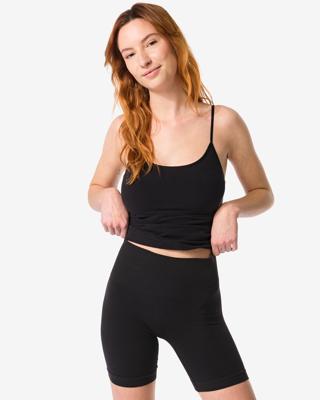 HEMA Licht Corrigerende Biker Hoge Taille Katoen Zwart (zwart)