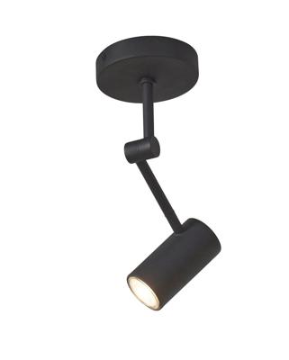 Plafondlamp Montreux - Zwart - 11x6x28cm
