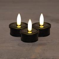 Solar theelicht zwart set a 3