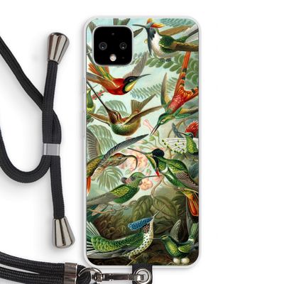 Haeckel Trochilidae: Pixel 4 XL Transparant Hoesje met koord