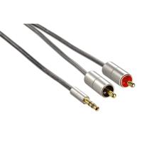 Hama Audio Cable 3.5Jack-2Rca Alu Line/1M Hama Audio Cable 3.5Jack-2Rca Alu Line/1M