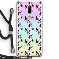 Musketon Unicorn: OnePlus 6 Transparant Hoesje met koord