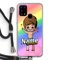 Chibi Maker man: Samsung Galaxy M31 Transparant Hoesje met koord