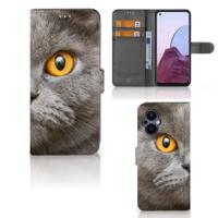Telefoonhoesje | Met pasjeshouder | OPPO Reno 8 Lite | OnePlus Nord N20 Britse Korthaar
