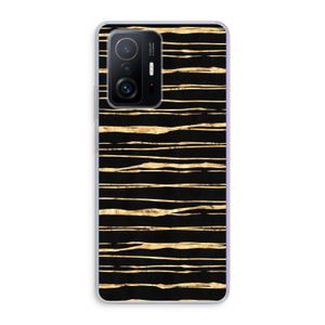 Gouden strepen: Xiaomi 11T Pro Transparant Hoesje