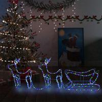 VidaXL Buitenkerstversiering rendier en slee 576 led&apos;s