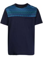 Missoni t-shirt à motif zig-zag - Bleu