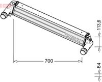 Intercooler, inlaatluchtkoeler DIT06010