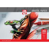 Talens Bristol papier, 250 g, ft 21 x 29,7 cm, A4, blok van 20 vel