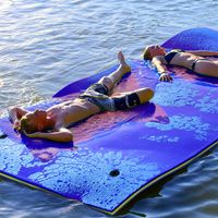 Drijvend Tapijt Drijvende Mat Water Ligstoel 270 x 180 x 3,5 cm Geel/Blauw