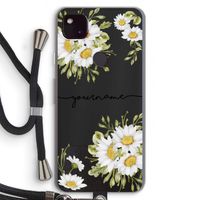 Daisies: Pixel 4a 5G Transparant Hoesje met koord