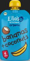 Ella&apos;s Kitchen Bananas & coconut knijpzakje 4+ maanden bio