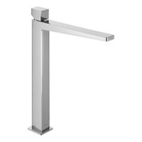 Wastafelkraan Tres Slim | Opbouw | Mengkraan | Hoog model | 1-knop | Vierkant | Chroom