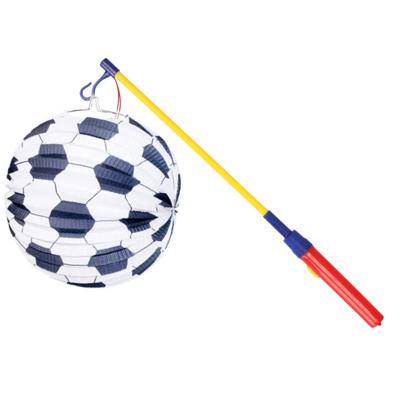 Mooie Lampion Voetbal print - met lampionstokje setje - Lampionnentocht - Sint Maarten Mooie Lampion Voetbal print - met lampionstokje setje - Lampionnentocht - Sint Maarten
