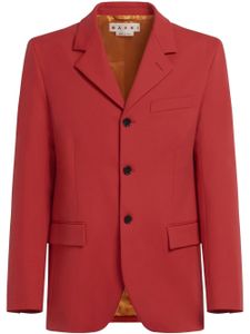 Marni blazer à simple boutonnage - Rouge