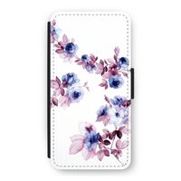 Waterverf bloemen: iPhone 12 Flip Hoesje