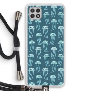 Kwallie: Samsung Galaxy A22 4G Transparant Hoesje met koord