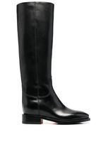 Santoni bottes en cuir - Noir